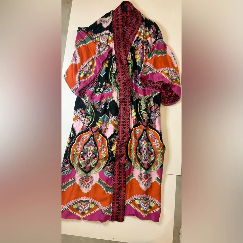 Rachel Zoe Multicolor Patterned Robe - Picture 3 of 5